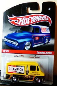 Hot Wheels 2009 Slick Rides Champion Spark Plugs Combat Medic - Picture 1 of 1