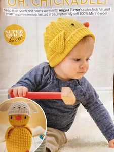 Cute Baby’s Chick Hat and Matching Chick Toy, Knitting Pattern - Picture 1 of 8