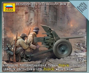 Zvezda #6114 - 1:72 German Anti-tank Gun Pak-36 with Crew - Picture 1 of 2