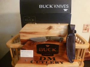 Buck BU663 Alpha Guide BRS Pro Knife Richlite Handle with Leather Sheath NIB - Picture 1 of 16