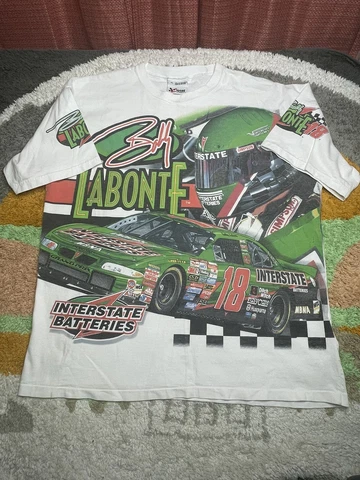 VINTAGE 1999 Bobby Labonte All Over Print AOP NASCAR T Shirt - XL Chase Cover