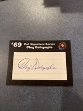 Clay Dalrymple 2019 Historic Autograph '69 Cut Signature Series Card Auto