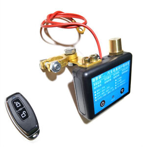 Car Battery Disconnect Isolator Master Cut off Protection Switch Wireless Remote