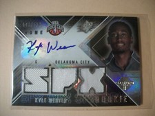 KYLE WEAVER 2008-09 SPX Jersey AUTO #151 Thunder RC /599