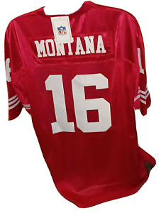 Joe Montana #16 Men's  Size 50 Large 49ers Mitchell  & Ness  Throwback Jersey