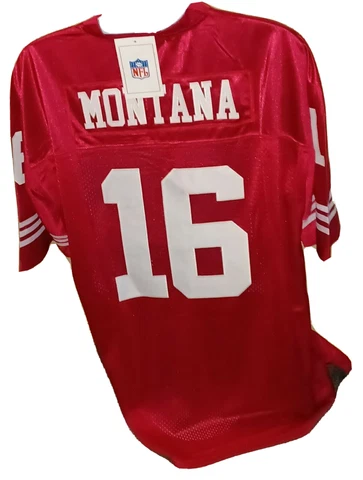 Joe Montana #16 Men's  Size 56 3X 49ers Mitchell  & Ness  Throwback Jersey Cover