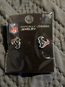 Houston Texans Post Earrings Set Wincraft - Picture 1 of 2