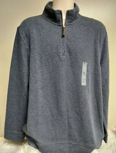 Neu mit Etikett Tasso Elba Pullover mit 1/4 Reißverschluss Herren Größe XL Marineblau CBO Langarm Baumwollmischung - Bild 1 von 5