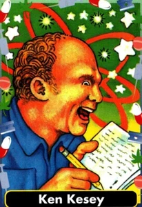 Tarjeta coleccionable #5 Ken Kesey, famosos drogadictos - Imagen 1 de 3