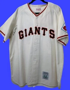 Willie Mays SIGNED Mitchell & Ness Giants Jersey! Mint Condition * JSA LOA - Picture 1 of 4
