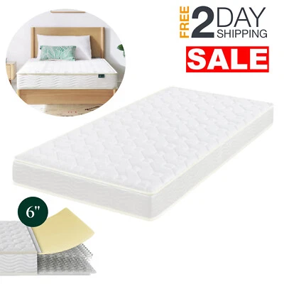 Colchón De Muelles Twin 6 Pulgadas Para Adultos Personal Cama Calidad En Oferta Foto 1 de 4
