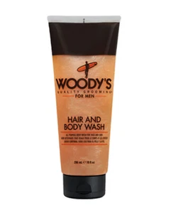 WOODY’s Hair & Body Wash 10 oz for Men, All Hair Types & Skin Types - Picture 1 of 2