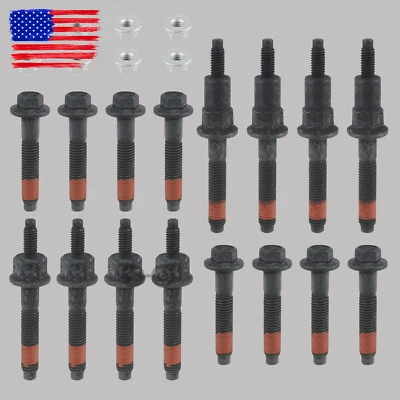 Kits de tuercas de perno colector de escape para Dodge Ram Chrysler Jeep 1999-2008 4,7 L Foto 1 de 4