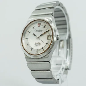 *NEAR MINT* Vintage OMEGA Constellation f300Hz Cal.1250 Quartz Silver Dial Men's - Picture 1 of 17