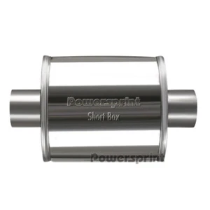 Silenziatore Scarico in acciaio inox universale per x auto ovale sportivo 70 mm - Imagen 1 de 4