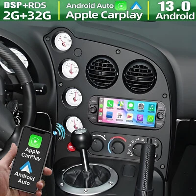 6.86'' CarPlay For Dodge Viper 2000-2010 Car Radio Stereo Android GPS Head Unit - Image 1 of 4