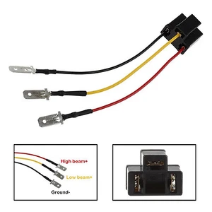 2x H4 9003 HB2 Wire Harness 4x6'' 5x7'' 7x6'' Headlight Connector Adapter Socket - Foto 1 di 3