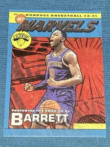 E74 2020-21 Panini Donruss - Net Marvels RJ Barrett #9 Knicks Raptors - Picture 1 of 2
