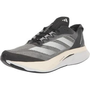 Zapatillas Adidas Adizero Boston 12 para mujer nuevas con etiquetas, negras/blancas/carbono-talla 8,5 - Imagen 1 de 6