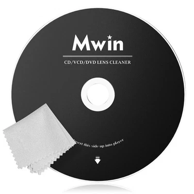 Disco limpiador de CD Mwin para reproductor de CD, di... limpieza de lentes láser seguro y eficaz Foto 1 de 4