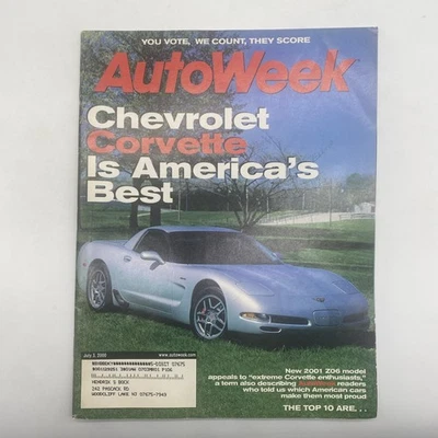 AutoWeek Magazine July 2000 Chevrolet Corvette C5 - Image 1 of 4