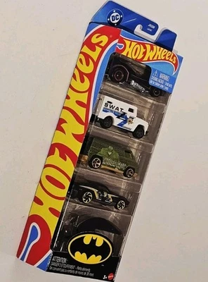 Hot Wheels Batman 5 Pack 2025 DC Comics 1:64 Batmobile Batplane Blvd Bruiser Van - Image 1 of 4