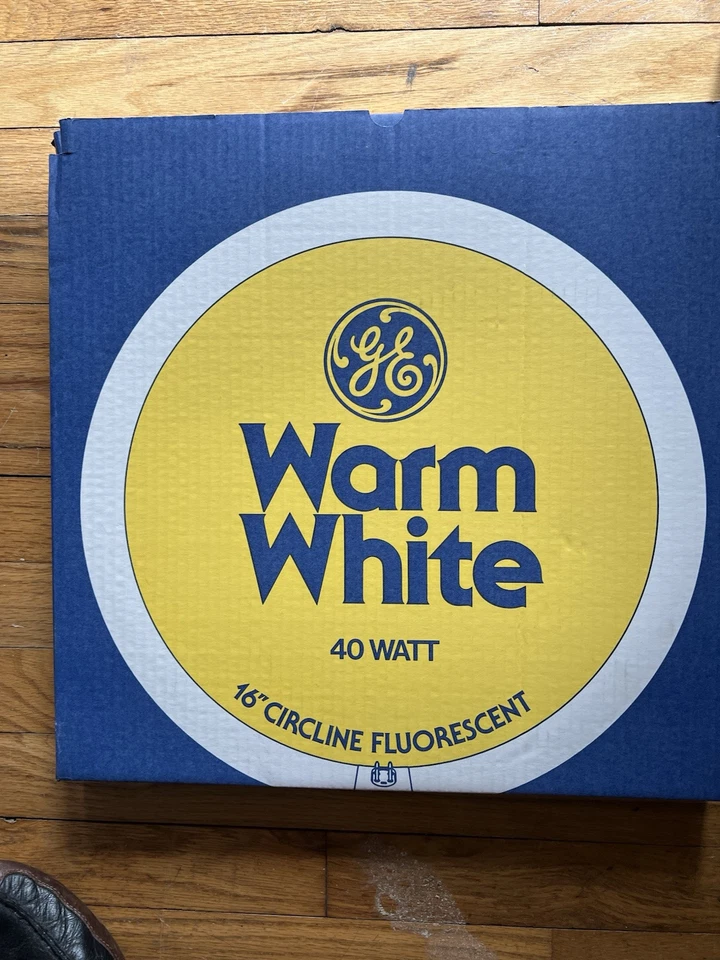 GE 16” Circline 40 Watt Fluorescent Bulbs T9 Warm White Case Of 12 - Image 1 of 2
