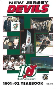 1991/92 NEW JERSEY DEVILS YEARBOOK - STASTNY MCKAY MACLEAN DRIVER NM/MT !! - Bild 1 von 1