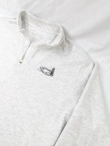 Antigua 1/4 Zip Pullover Herren 3XL grau meliert Sweatshirt Northwood Golfschläger - Bild 1 von 9