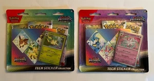 Lot Of 2 Pokemon TCG S & V Prismatic Evolutions Tech Sticker Collection (C15) - Picture 1 of 2