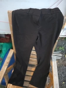Maurices Pull On Dress Pants Womens Size Medium Reg Black Lace Skinny Stretch - Picture 1 of 3