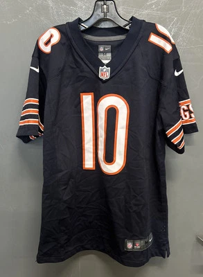 Camiseta deportiva juvenil Nike NFL Chicago Bears Trubisky número 10 en el campo azul talla mediana Foto 1 de 4