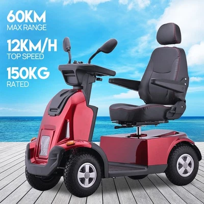 Electric Mobility Scooter Range 60KM 12km/h 150KG 3 XL Size for All Riders NEW - image 1 of 4