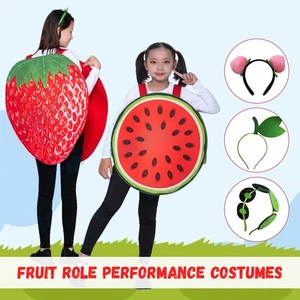 Erwachsene Kinder Obst Kostüm Halloween Party Cosplay lustiges Outfit Bühnenauftritt - Bild 1 von 27