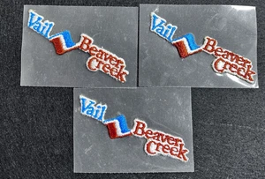 Vintage Vail Beaver Creek Colorado Embroidered Iron On Patch Lot of 3 - Picture 1 of 6