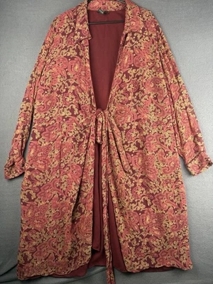Lane Bryant Paisley Silk Kimono Plus Size 18/20 Romantic Casual Boho Chic Resort - Image 1 of 4