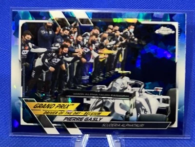 2021 Topps Chrome Formula 1 Sapphire F1 #164 Pierre Gasly Driver of the Day - Image 1 of 2