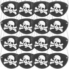  24 Pcs Felt Skull Eye Patch Child Pirate Cosplay Props. Party