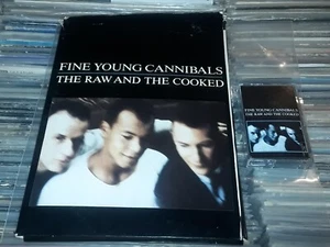 FINE YOUNG CANNIBALS RAW & THE COOKED USA ALT ART PROMO CASSETTE W/PACKET FOLDER - Picture 1 of 10