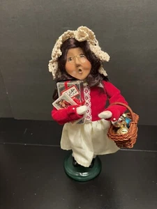 Byers Choice Carolers Viktorianische Shopper Mädchen Brille 9,5" Signiert Nummeriert 62/100 - Bild 1 von 13