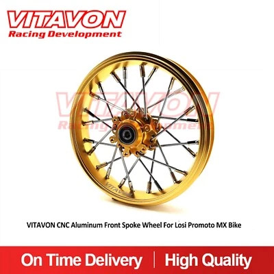 Vitavon CNC Aluminum Front Spoke Wheel For Losi Promoto MX Bike - Image 1 of 4