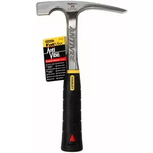 FatMax 20 oz. 11 in. AntiVibe Brick Hammer w/ Rubber Grip Handle - Picture 1 of 5