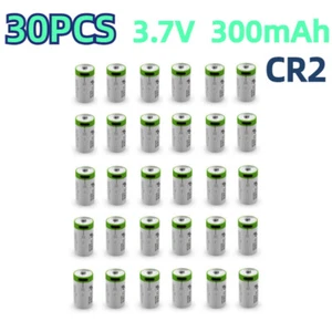 30X Rechargeable Li-ion Battery USB 300mAh CR2 3.7V Type C Cable USB Camera - Picture 1 of 5
