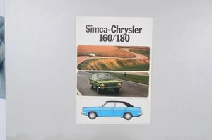 Brochure Simca-Chrylser 160/180 Mint Condition - Picture 1 of 1
