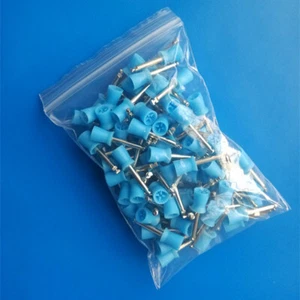 Tazas de pulido dental pulidor de dientes de goma 4 pestillos palmeados tipo 200 piezas - Imagen 1 de 6