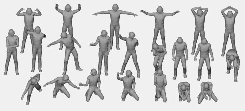 Larsenal	3D 400 002	1:400 Personnel de pont d'envol 20pcs - Photo 1/1