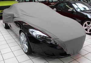 Vollgarage Schutzdecke indoor grau mit Spiegeltaschen für Aston Martin DB9 - Picture 1 of 6