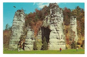 SEVEN TOWERS Natural CHIMNEYS REGIONAL PARK Mt. Solon Virginia Postcard VA - Picture 1 of 2