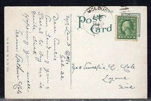 Mcloud OK Pottawatomie County to Lyons WI 1923 c175 - Picture 1 of 2