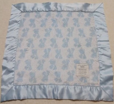 Carter's Little Blanket Of Mine Blue Puppy Dog Minky Security Blanket Fleece... - Image 1 of 4